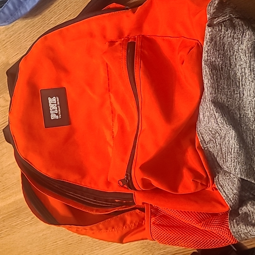 PINK coral colored bookbag